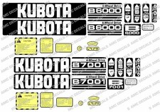 Kubota B6100 B6000 B6001 B7000 B7100 B5000 Compact Tracteur Stickers Sticker Set