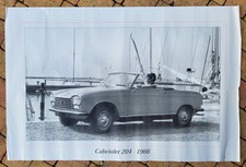 Affiche Peugeot 204 Cabriolet