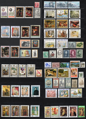 Lot timbres divers monde x74 - timbres,