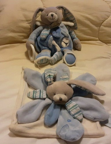 Doudou plat lapin pétales - doudou,