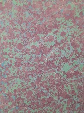 Papier marbré à la cuve de