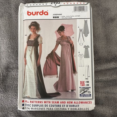 Burda pattern 2493 22 - sz, 10-22