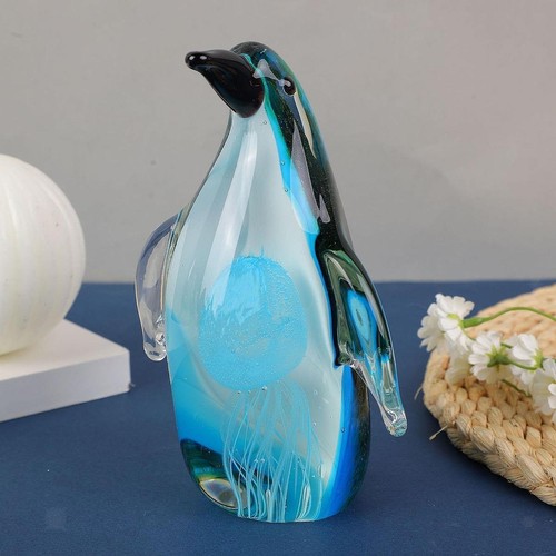 Figurine pingouin verre - de,