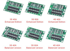 3S/4S 40A 60A Li-ion Lithium batterie chargeur Protection conseil 18650 BMS 