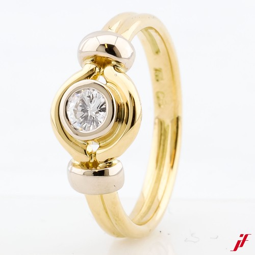 Anneau solitaire 585 14k - solitaire, or