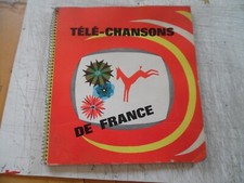 TELE-CHANSONS DE FRANCE-CHOCOLAT POULAIN-ANNEE 60- CAHIER D IMAGES-VOIR