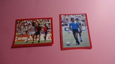 2 images ORIGINALES - FOOTBALL 87 - JOUEURS INTERNATIONAUX dont  FRANCESCOLI