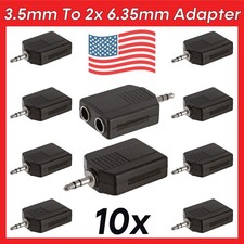 10 Pack 3.5mm Plug to Two