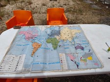 Carte du Monde Plastifiée par