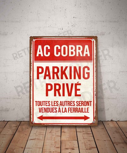 Plaque métal vintage cobra - ac,
