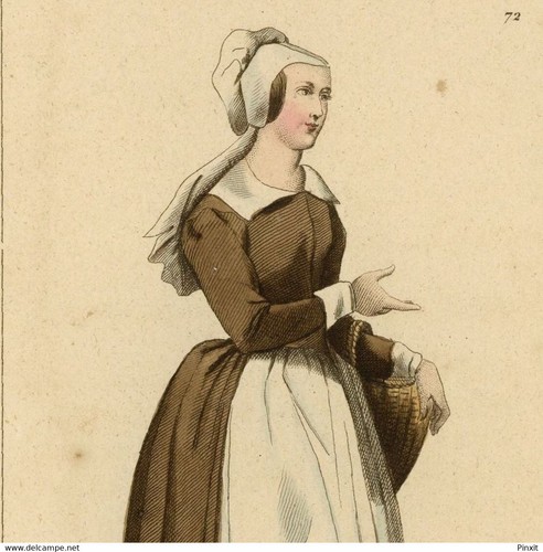 Costume servante epoque - de,