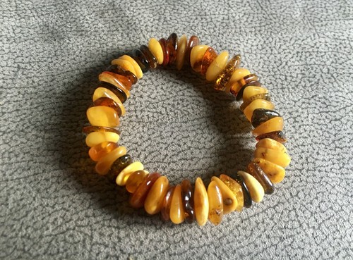 Ancien bracelet ambre antique - bracelet,