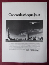 12/1977 PUB AIR FRANCE AIRLINE NEW-YORK TWIN TOWERS WTC CONCORDE FRENCH AD
