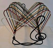 Range disque scoubidou multicolore clé de sol années 60 Yéyé Vintage  45 T