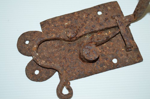 Ancien loquet porte - -ancien, fer