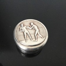 BOITE A PILULE METAL ARGENTE