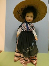 Poupée ancienne: Jolie Nicette  tête feutre 50 cm niçoise.