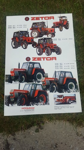 Calendrier tracteur zetor 1985 - calendrier,