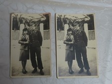 2 Pièces Photos Sud Front Afrique Uniforme De Char ! Allemand 2 GM