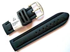 bracelet caoutchouc ZRC 26 mm Malibu strap band plongée dive racing watch noir