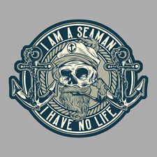 MARIN TETE DE MORT MER BATEAU