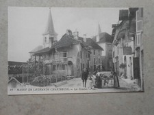 CPA les échelles savoie massif de la grande chartreuse commerce ambulant animé