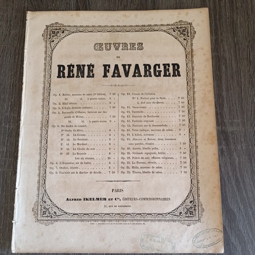 Partition ancienne rene - partition,