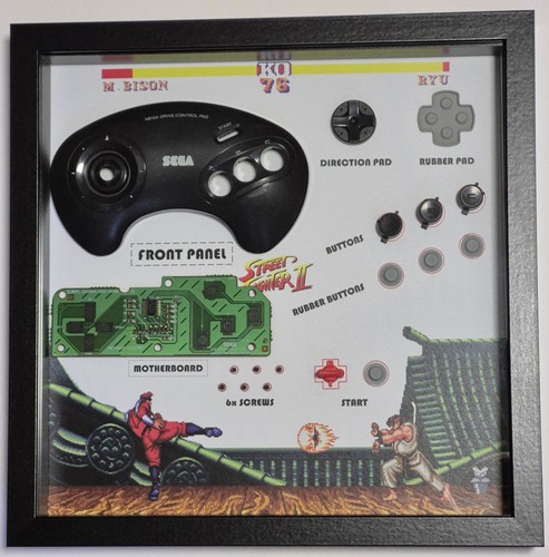 Shadowbox diorama manette - shadowbox/diorama, sega