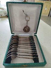 ?Coffrets de 12 cuillères à moka Ras d'Amhara par Augis argenté✅