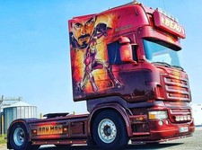 TEKNO 86899 SCANIA R TOPLINE V8 TRACTEUR 4X2 " BEAU IRON MAN " NEUF BOITE