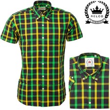 Relco Hommes Noir Vert Jaune