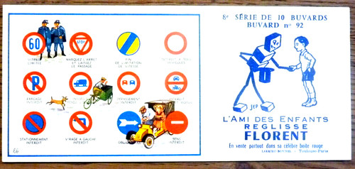 Buvard réglisse florent - buvard,