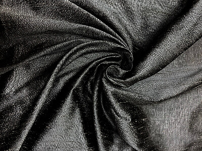 Soie sauvage noire - noire,