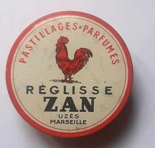 Ancienne boite ronde reglisse - ancienne,