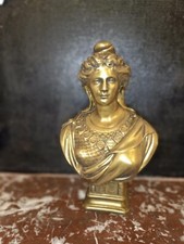Grand BUSTE DE MARIANNE 46cm RÉPUBLICAINE CLASSIQUE - DORIOT  ASPECT BRONZE