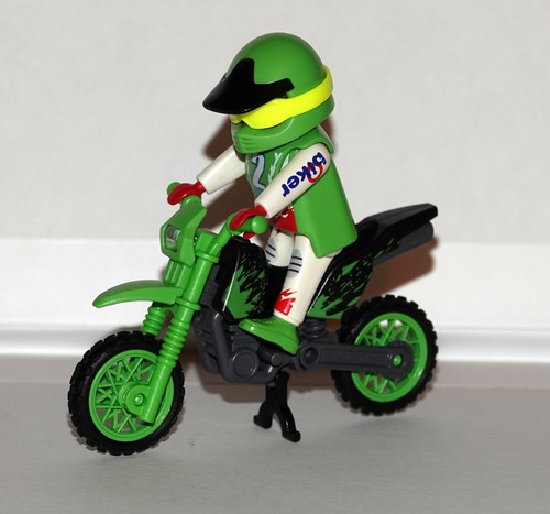 Playmobil moto trial - playmobil, verte