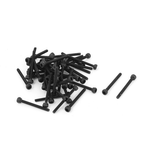 50pcs 6x16mm machine noir - 50pcs, machine-noir