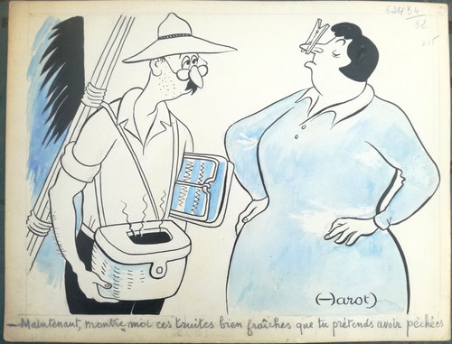 Ancien dessin humoristique