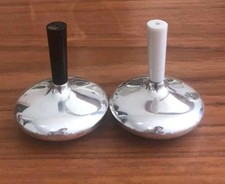 Ancienne Salière Et Poivrière Danoise Métal Argenté Et Bakélite.  Art Deco. Cohr