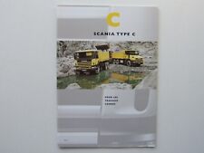 Catalogue, brochure, camion, truck, Scania type C 94 114 124 144 torpédo, 1998