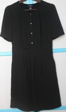 T36 ROBE manches courtes   CYRILLUS   noir uni