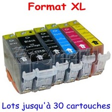 Pack de 4 encres compatibles 525/526 XL pour imprimantes de marque Canon