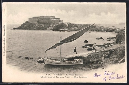 Cpa hyères tour - tour, et