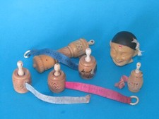 1 x Mètre ruban Enrouleur de couturière en COROZO * VENDU A L'UNITE au choix