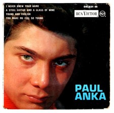 Paul Anka - 45 T EP I Never Knew Your Name (1962)