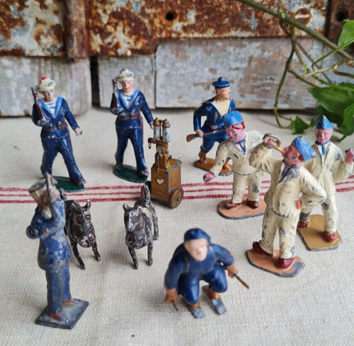 Anciens soldats plomb marins - soldats,