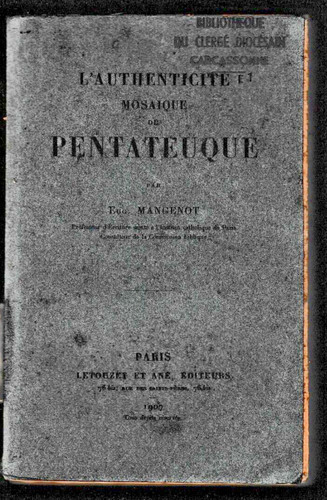 Mangenot l authenticite - mangenot, l'authenticite