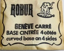 VERRE MONTRE CARRE 16.8 mm GENEVE BASE CINTRE 4 COTES