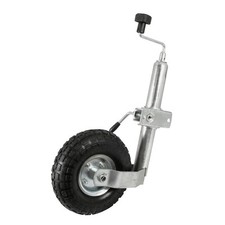 Roue jockey gonflable + bride de fixation 48 mm