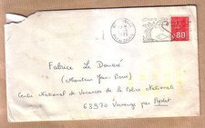 Marquage Tri Automatique Cachet à Sec 04 Barres Jaunes Fluorescentes Août 1975